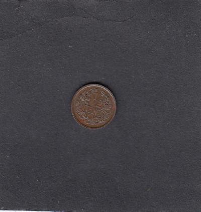 Beschrijving: 1/2 Cent WILHELMINA